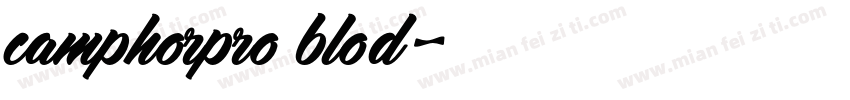 camphorpro blod字体转换
